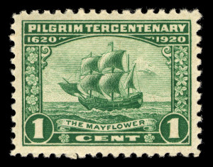 Pilgrim Tercentenary, 1-cent,